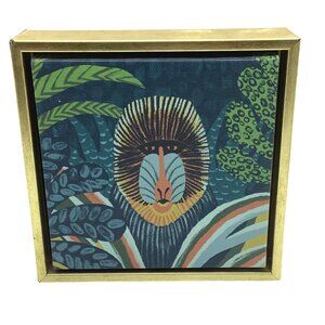 Opalhouse 2019 Mandrill Wall Art 6”x6”Gold Frame Target 2019